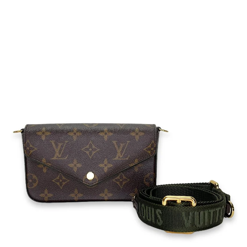  Everyday Bags, Budget-FriendlyFresh Fashion Discounts Felicie Crossbody Bag  Brown in Monogram Coated Canvas , Gold Hardware