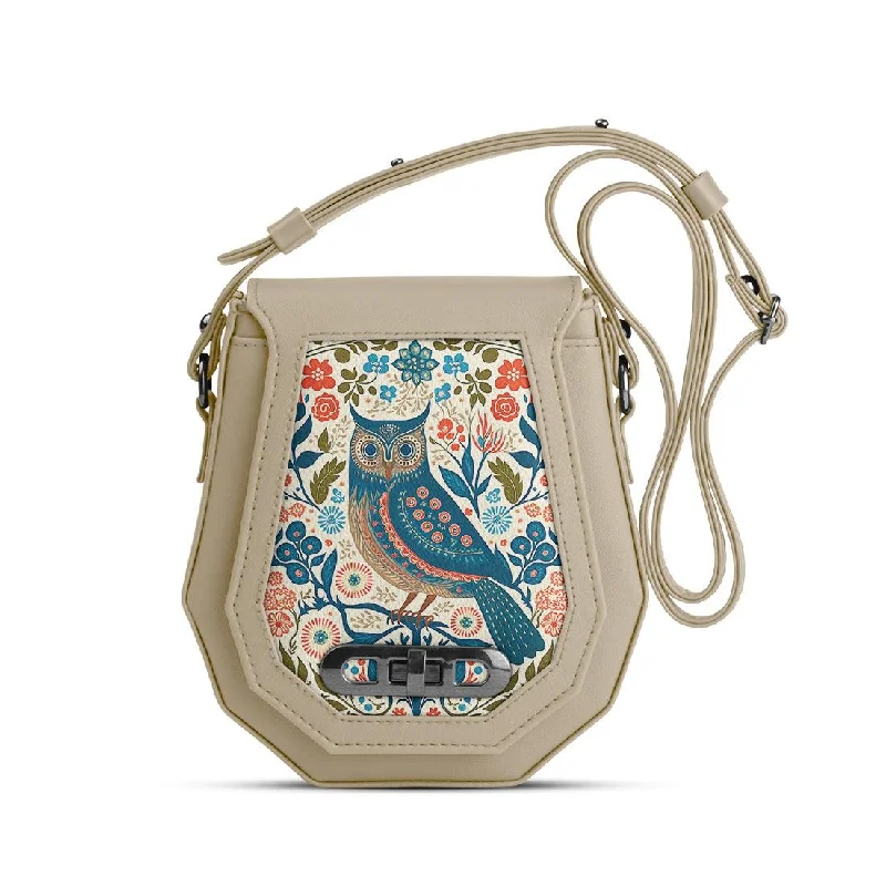  The Best Handbag Offers Are HereFlash Sales Beige Polygon Crossbags Owl