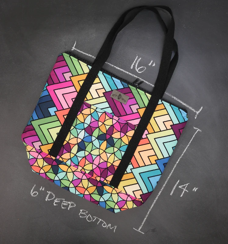  Carry Elegance For LessTote Bag For Everyday Use Reversible Hither Thither Tote Bag in Rainbow Connection