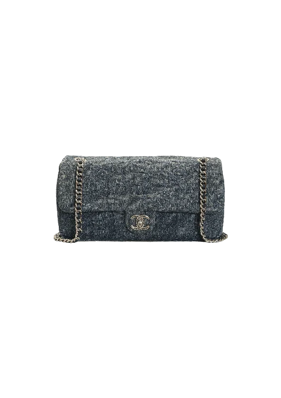  Chic Bags, Shop Now & SaveRide The Style Wave DENIM CAMELLIA FLAP BAG