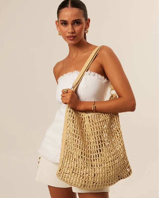  Limited-Time Sale On Trendy Handbags – Don't Miss OutBig Savings CHLOE SHOULDER BAG - NATURAL RAFFIA