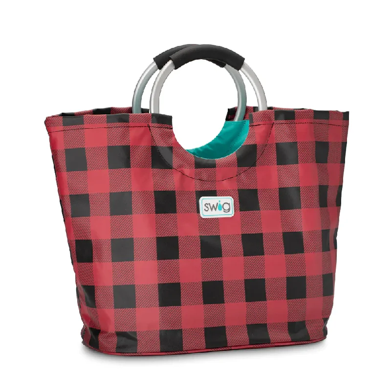 Timeless Handbags At Reduced PricesModish Fashion Discounts SWIG Loopi Tote Bag, Buffalo Plaid Timeless Handbags At Reduced PricesModish Fashion Discounts SWIG Loopi Tote Bag, Buffalo Plaid