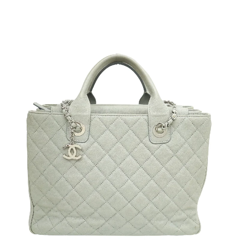  Trendy Purses With Limited-Time OffersTrendy Threads Chanel Grey CC Charm Urban Companion Top Handle Shopping Large Bag