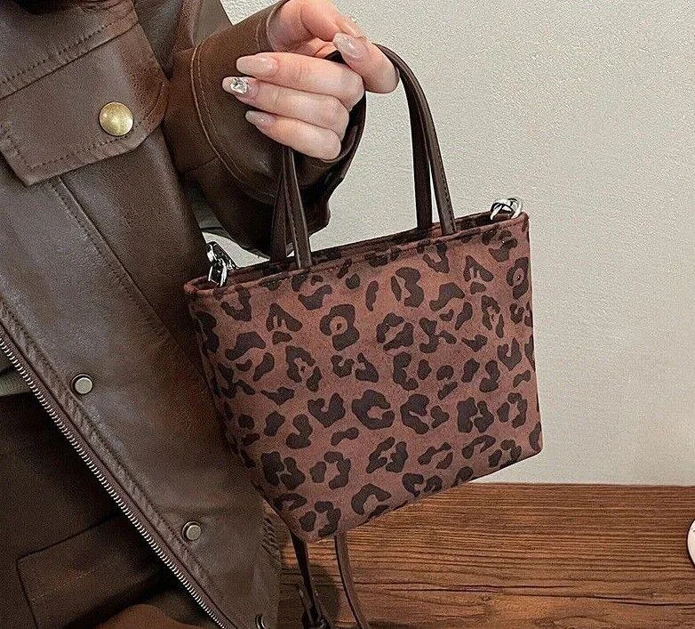  The Bag Sale You've Been Waiting For Is HereHot Trends Leopard Mini Crossbody Handbags Soft Sued Leather Zipper Tote Women Square Purse