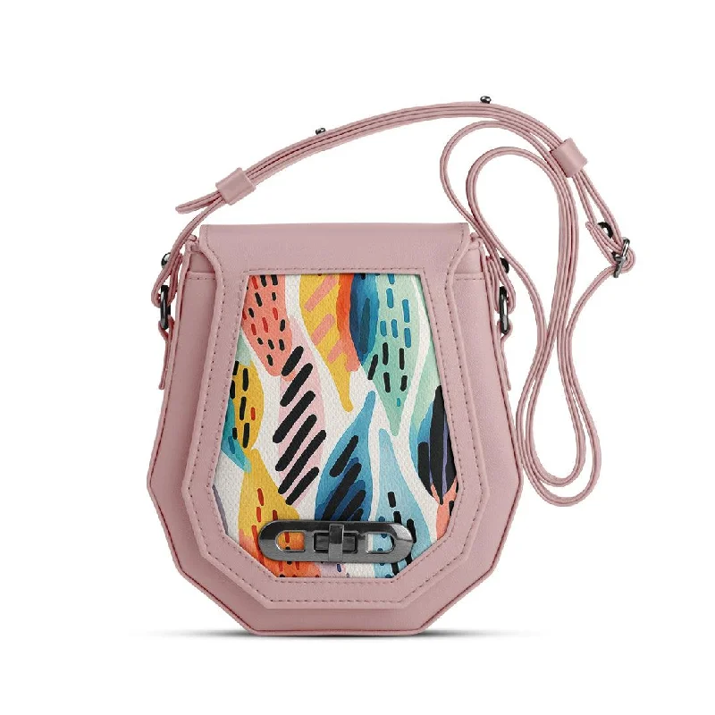  Limited-Stock Bag Clearance – HurryStylish Bag For Women Rose Polygon Crossbags Drawen Leafs