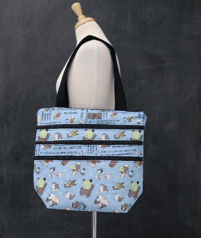 Premium Bags, Special PricesElegant New Year Party Bags With Flash Sales Zipalicious Triple Zipper Tote Bag in Princess Bride Sheeple Premium Bags, Special PricesElegant New Year Party Bags With Flash Sales Zipalicious Triple Zipper Tote Bag in Princess Bride Sheeple