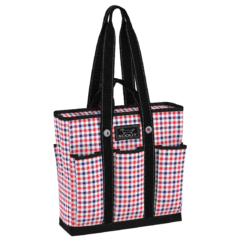  High-End Bags, Low-End PricesChic And Clearance-Priced Tote Bags SCOUT “Pocket Rocket” Tote Bag, Patriotic Dempsey