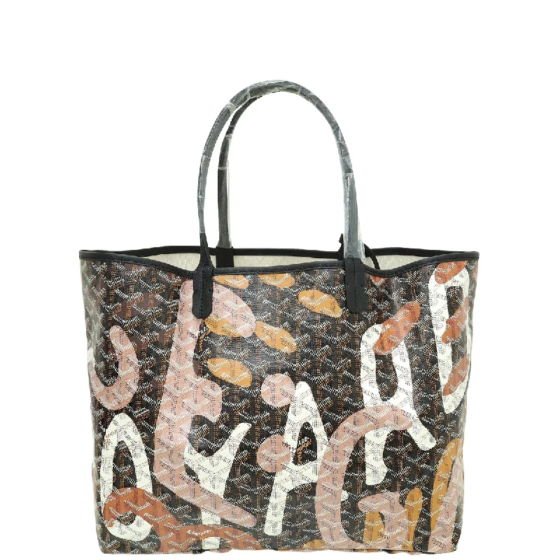 Upgrade Your Look With Fashionable BagsTsa-Approved Bags For Hassle-Free Airport Security Goyard Black Multicolor Camouflage Letters Saint Louis PM Bag Upgrade Your Look With Fashionable BagsTsa-Approved Bags For Hassle-Free Airport Security Goyard Black Multicolor Camouflage Letters Saint Louis PM Bag