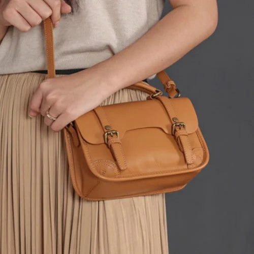  Designer-Inspired Bags, Best PricesTop Brand Discounts Genuine Leather Small Satchel Bags For Ladies In Black/Tan