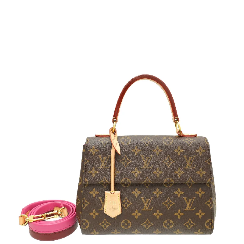  Iconic Handbags At Unbeatable PricesEnds Soon Louis Vuitton Bicolor Monogram Cluny BB Bag W/ SH initials