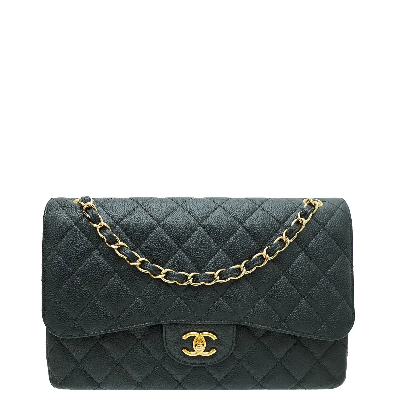  Elegant Purses At Clearance PricesDesigner Bags For Luxury Collectors With Offers Chanel Black CC Classic Double Flap Jumbo Bag