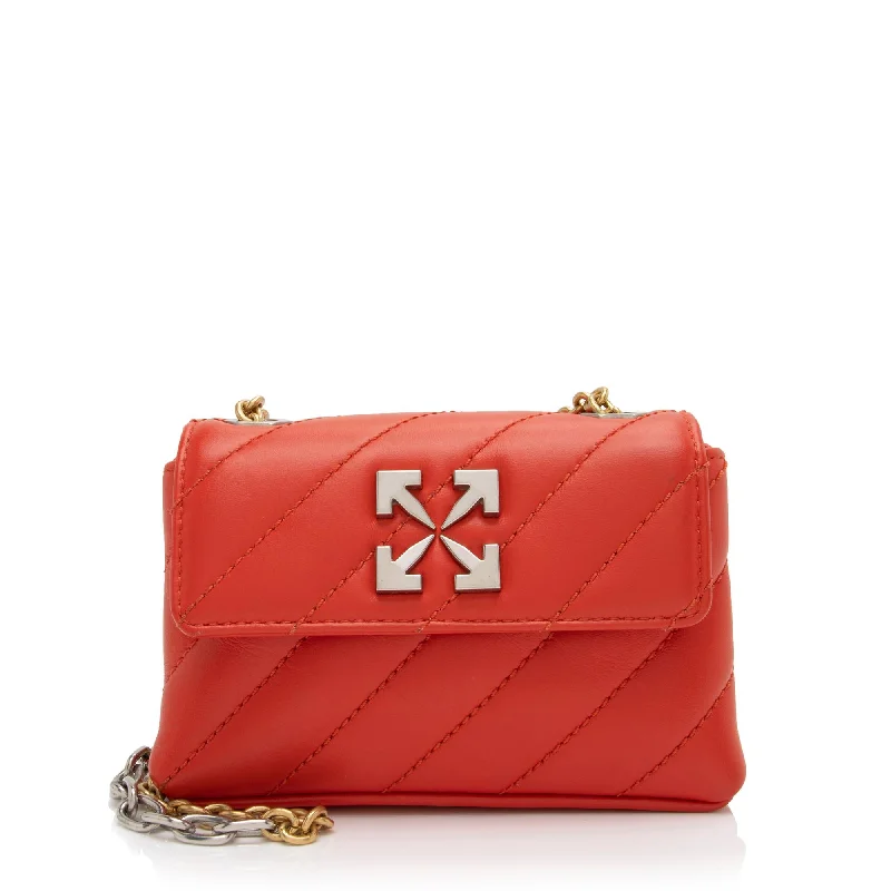  Sleek And Stylish Handbags At Lower PricesFresh Styles, Fresh Deals Off-White Leather Jackhammer 17 Shoulder Bag