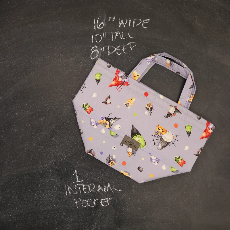 Trendy Purses At Unbeatable DiscountsSophisticated Style Offers Bucket Tote Bag in Boo Gnomes Trendy Purses At Unbeatable DiscountsSophisticated Style Offers Bucket Tote Bag in Boo Gnomes