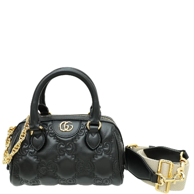 Statement Bags With Exclusive SavingsLatest Trends Gucci Black GG Matelasse Mini Bag Statement Bags With Exclusive SavingsLatest Trends Gucci Black GG Matelasse Mini Bag