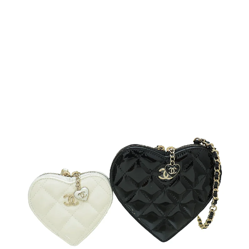 Flash Sale On Elegant Bags – Limited Stock AvailableStupidly Low Prices Chanel Bicolor CC Resin Quilted CC Heart Clutch With Chain Flash Sale On Elegant Bags – Limited Stock AvailableStupidly Low Prices Chanel Bicolor CC Resin Quilted CC Heart Clutch With Chain
