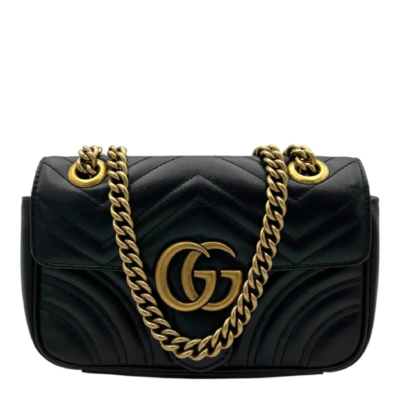 Designer Bags At Exclusive Clearance PricesUnleash Your Fashion GG Marmont Crossbody Bag Mini Black in Calfskin, Gold hardware Designer Bags At Exclusive Clearance PricesUnleash Your Fashion GG Marmont Crossbody Bag Mini Black in Calfskin, Gold hardware