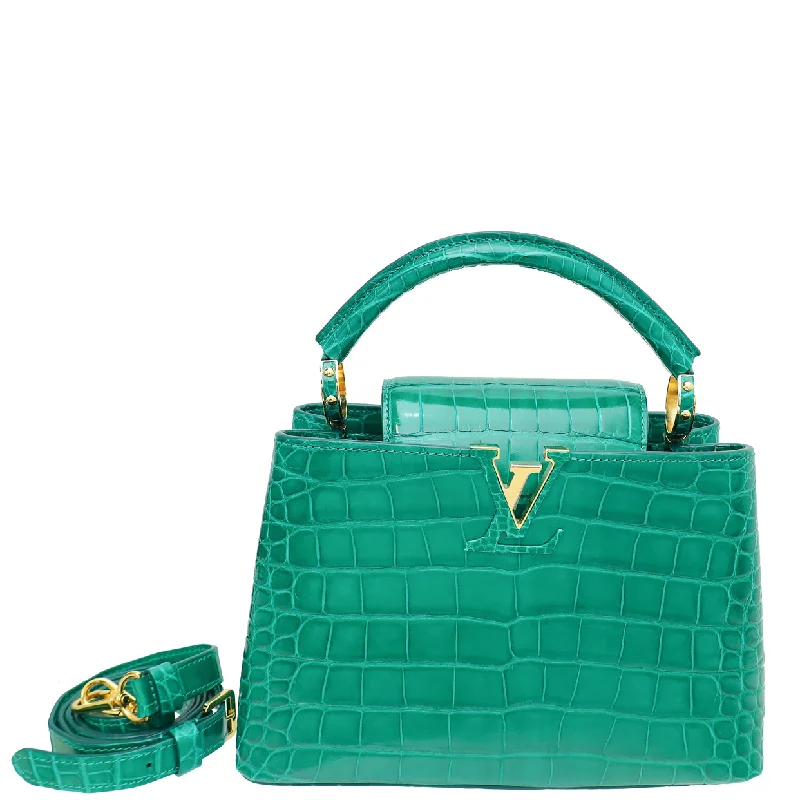  Designer-Inspired Bags At Reduced PricesLimited-Time Offers On Trendy And Stylish Bags Louis Vuitton Emeraude Alligator Brilliant Capucines BB Bag