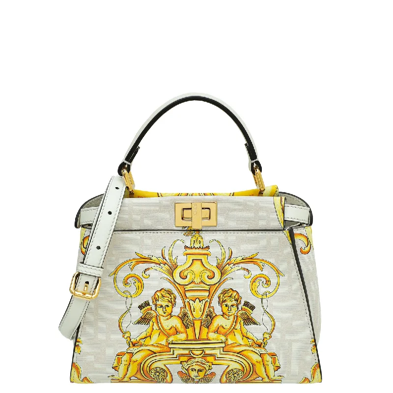  Your Perfect Bag At The Perfect PriceCrazy Discounts, Hurry Up Fendi Bicolor x Versace Mini Peekaboo Bag