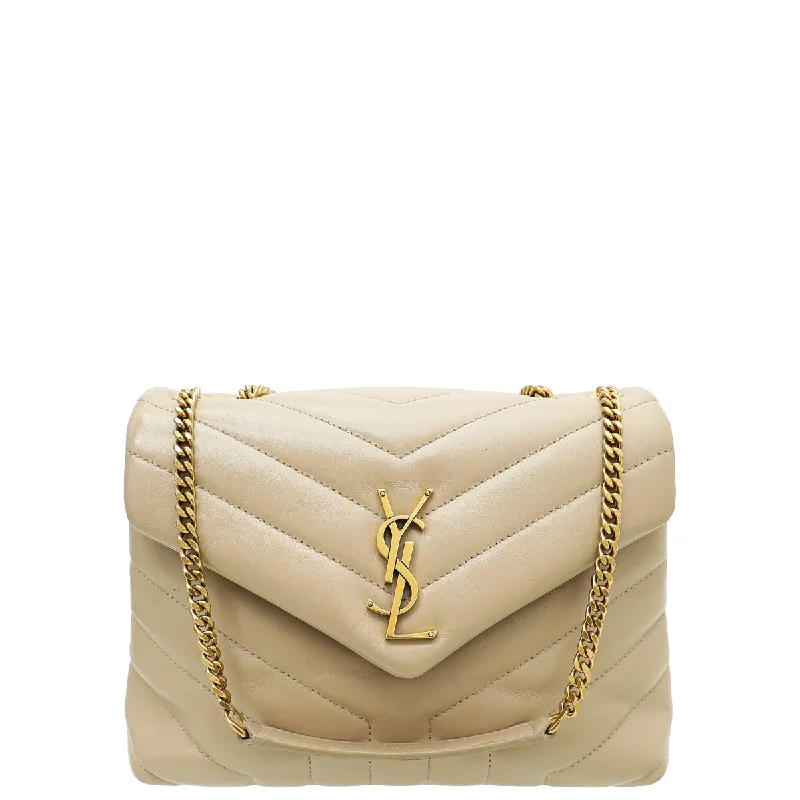  Trendy Backpacks, Huge MarkdownsCompact Bags For Minimalist Travelers YSL Beige Loulou Small Shoulder Bag
