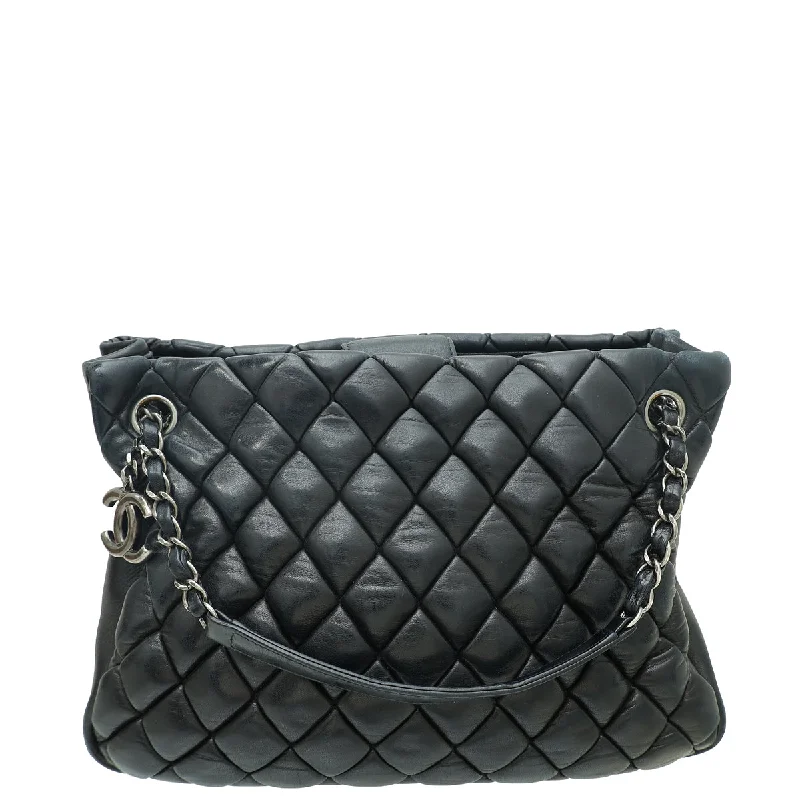  Premium Quality Bags, Budget PricesModish Fashion Discounts Chanel Black CC Charm New Bubble Small Tote Bag