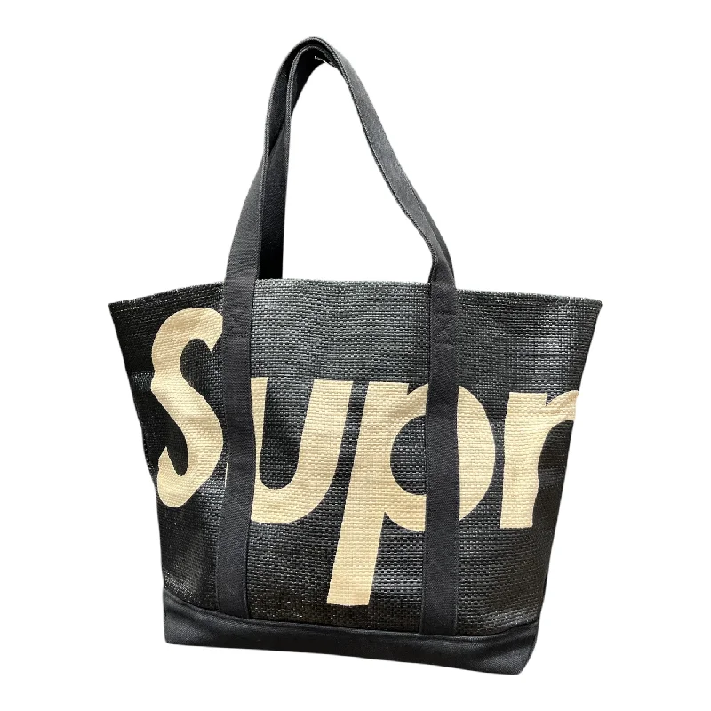 Shop Stylish Bags At Unbeatable PricesBags With Tsa-Approved Features Supreme/Tote Bag/L/Graphic/BLK/RAFFIA TOTE BAG BLACK Shop Stylish Bags At Unbeatable PricesBags With Tsa-Approved Features Supreme/Tote Bag/L/Graphic/BLK/RAFFIA TOTE BAG BLACK
