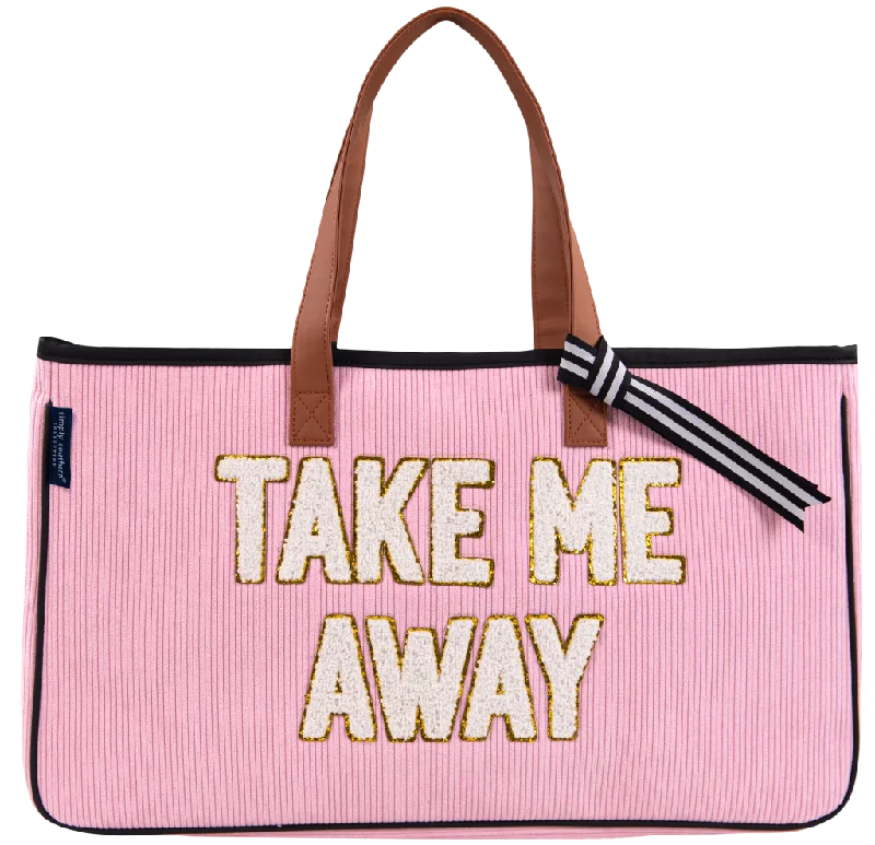 Fashionable Handbags, Limited-Time DealsInspired Bags For Modern Sophistication Simply Southern, Sparkle Letter Tote - TAKE ME AWAY Fashionable Handbags, Limited-Time DealsInspired Bags For Modern Sophistication Simply Southern, Sparkle Letter Tote - TAKE ME AWAY