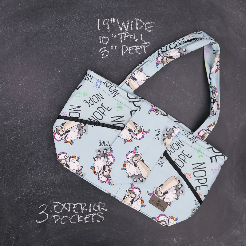  Premium Bags At Special PricesLimited Edition Bags For Collectors Ewesful Tote Bag in Larry "Nope"