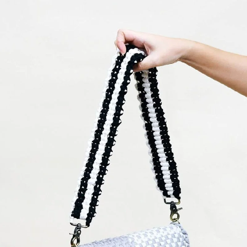  Best Bag Sale Of The SeasonEvening Events Macrame Strap Black & Beige