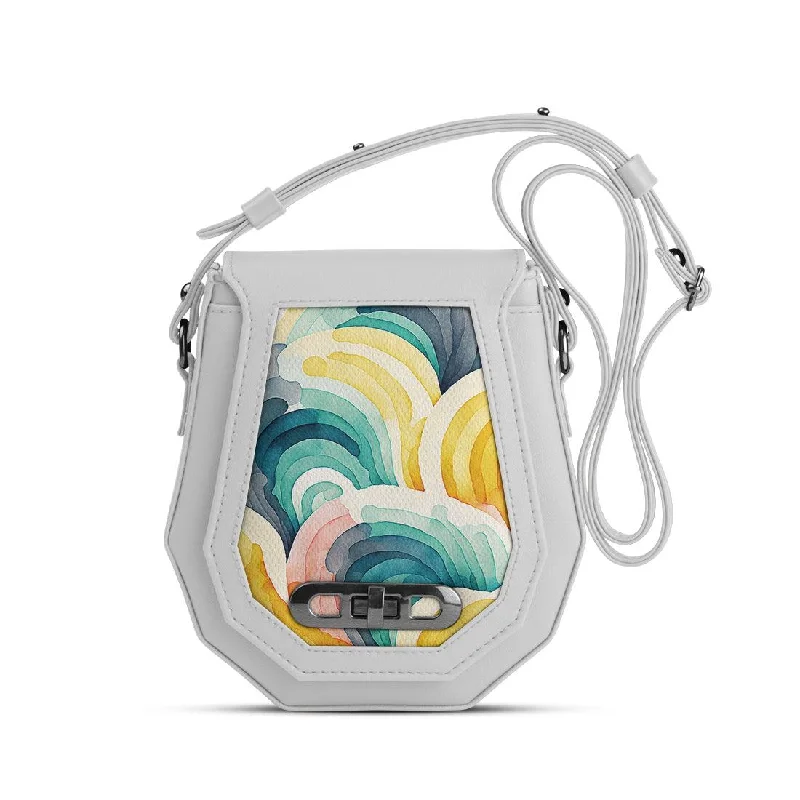  Unmissable Deals On High-Quality Designer BagsWeekend Exclusive White Polygon Crossbags Scribbles