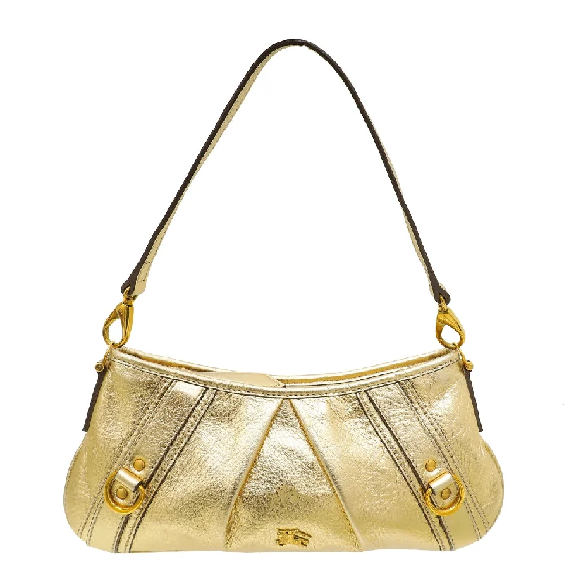 Trendy Purses, Limited OfferChic And Clearance-Priced Tote Bags Burberry Metallic Gold Pleated Shoulder Bag Trendy Purses, Limited OfferChic And Clearance-Priced Tote Bags Burberry Metallic Gold Pleated Shoulder Bag