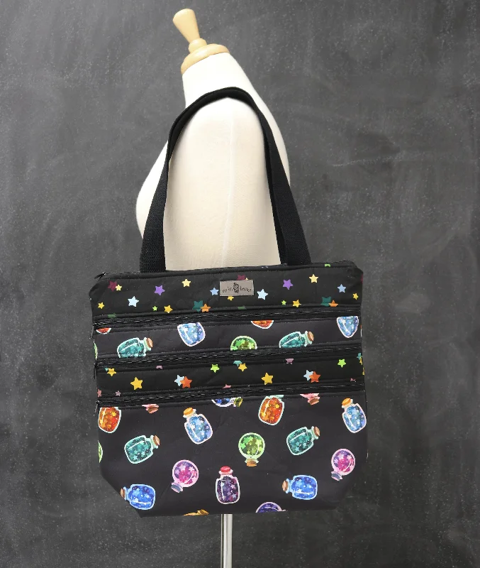 The Perfect Bag Sale For A Seasonal RefreshTimeless Elegance Sale Zipalicious Triple Zipper Tote Bag in Bottle the Stars The Perfect Bag Sale For A Seasonal RefreshTimeless Elegance Sale Zipalicious Triple Zipper Tote Bag in Bottle the Stars