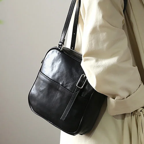  The Bag Sale You've Been Waiting For Is HereFashion Sale Women's Black Square Leather Camera Bag Shoulder Bag Purse