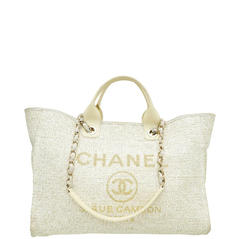 Classic And Modern Handbags Now More AffordableLuxe Style Discounts Chanel Tricolor Lurex Boucle Deauville Tote Medium Bag Classic And Modern Handbags Now More AffordableLuxe Style Discounts Chanel Tricolor Lurex Boucle Deauville Tote Medium Bag