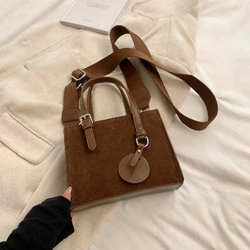 Stylish Totes With Special DiscountsRide The Style Wave Mini Tote Handbags Square Soft Leather Women's Zipper Double Handles Crossbody
