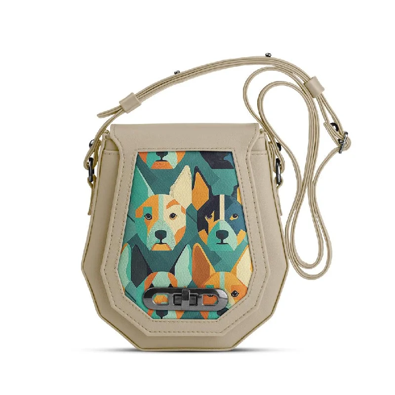  Statement Bags With Exclusive SavingsBuy More, Save More Beige Polygon Crossbags Dogs