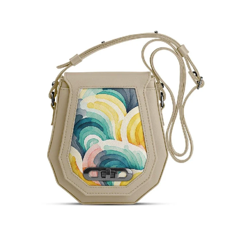  Fashionable Handbags, Limited-Time DealsInspired By You, Designed For You Beige Polygon Crossbags Scribbles