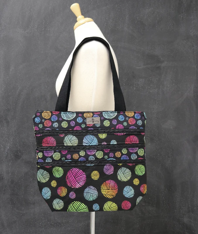 Classic And Modern Handbags Now More AffordableRetro Lovers Zipalicious Triple Zipper Tote Bag in Watercolor Yarn Classic And Modern Handbags Now More AffordableRetro Lovers Zipalicious Triple Zipper Tote Bag in Watercolor Yarn