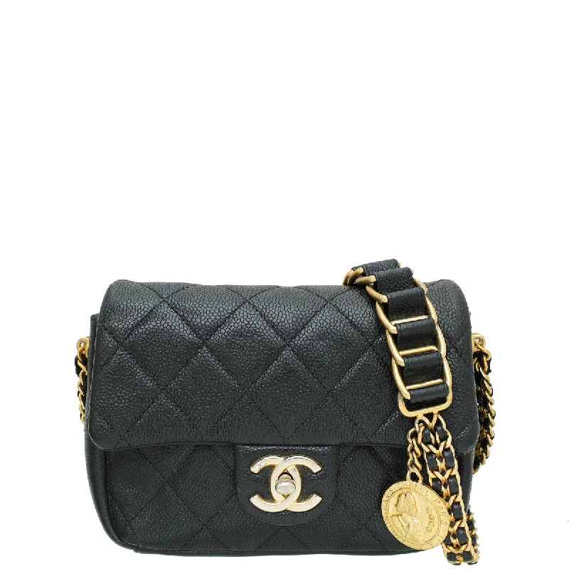 Best-Selling Bags Now At Exclusive Promotional PricesLuxury Bags With Premium Materials And Craftsmanship Chanel Black CC Medallion Mini Flap Bag