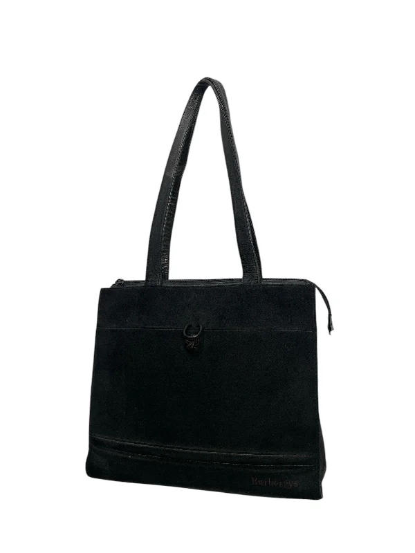  Premium Handbags At Exclusive PricesGenuine Bags On Clearance Sale BURBERRYS/Tote Bag/Suede/BLK/VINTAGE
