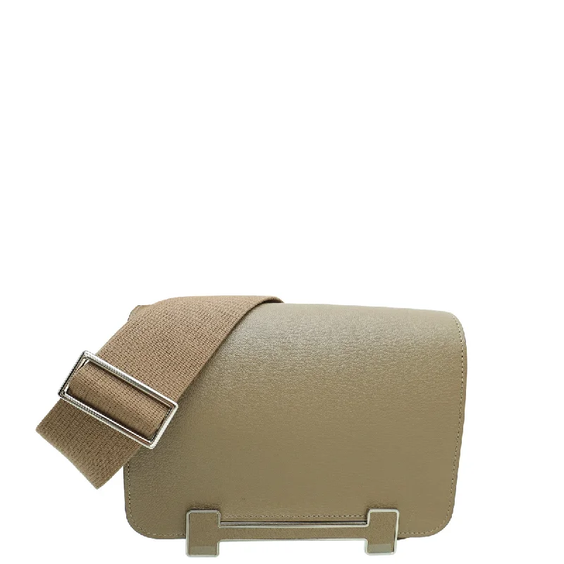  Affordable Elegance, Grab YoursHoliday Glam Hermes Etoupe Mysore Goatskin Geta Bag