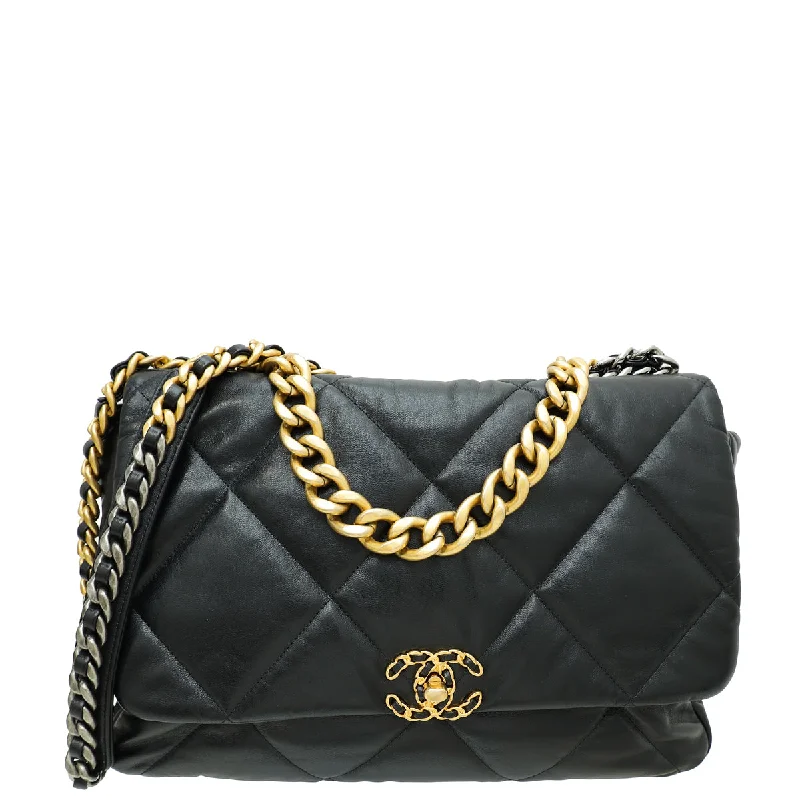 Premium Handbags With A Touch Of EleganceBudget Friendly Chanel Black CC 19 Maxi Flap Bag Premium Handbags With A Touch Of EleganceBudget Friendly Chanel Black CC 19 Maxi Flap Bag