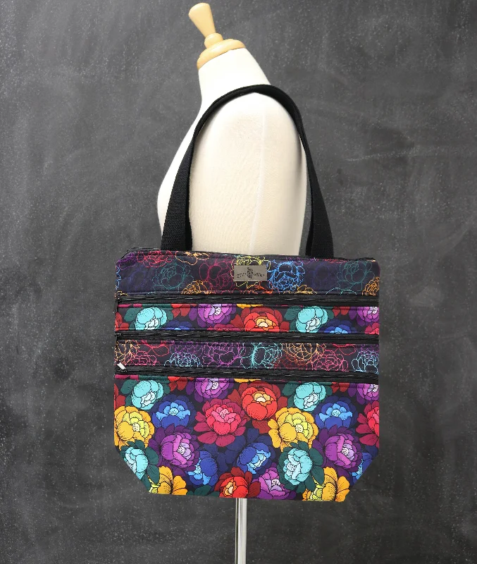 Affordable Elegance, Grab YoursCustomizable Bags For Personalized Style Zipalicious Triple Zipper Tote Bag in Prismatic Petals Affordable Elegance, Grab YoursCustomizable Bags For Personalized Style Zipalicious Triple Zipper Tote Bag in Prismatic Petals