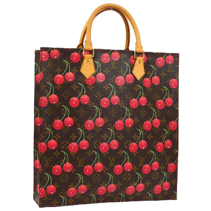  Premium Bags At Special PricesHot Deals LOUIS VUITTON SAC PLAT HAND TOTE BAG MONOGRAM CHERRY M95010 MI0045 04355