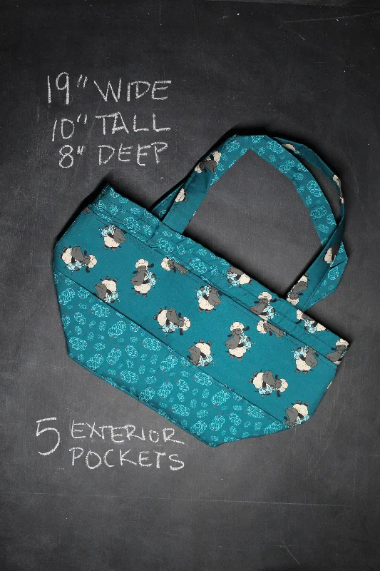  Sleek Bags, Perfect PricesCozy Comfort Style Sale Barrel Tote Bag in Bag Buddies Sheeple