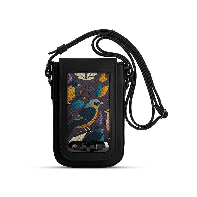  Designer Bags At Low PricesSleek Style Discounts Black Tagged Crossbag Birds
