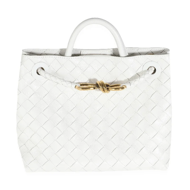  Premium Quality Bags, Budget PricesVibrant Style Promotions Bottega Veneta White Nappa Intrecciato Small Andiamo