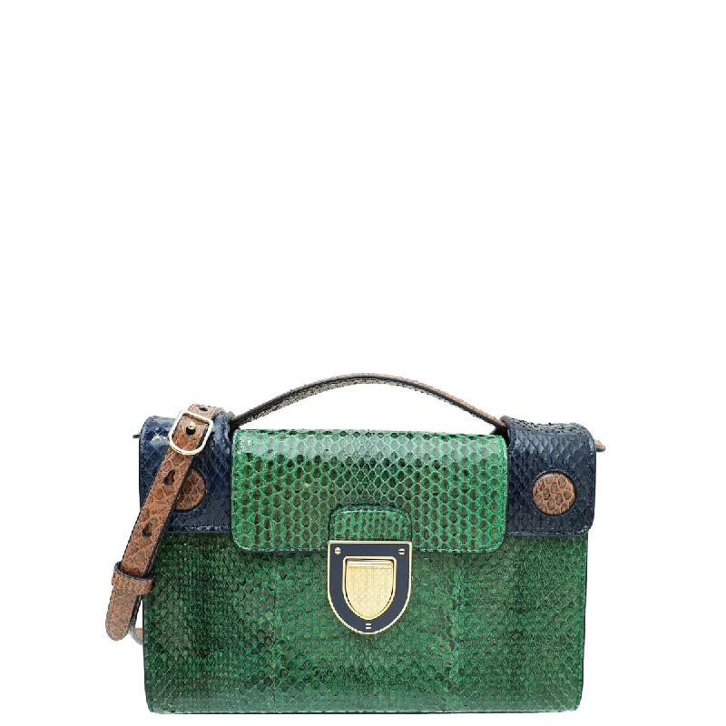  Affordable Elegance, Grab YoursFlash Sale Now Christian Dior Multicolor Python Diorever Mini Bag