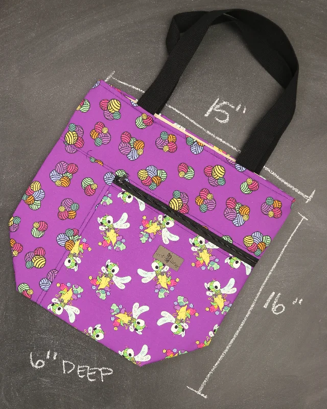  Statement Bags, Shop TodaySpring Offer Worth Doing Library Style Tote Bag in Drew the Dragonfly