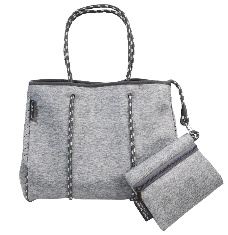  Timeless Handbags, Flash SaleBags For Personalized Gifts Simply Southern - Neoprene Tote Bag, Heather Grey