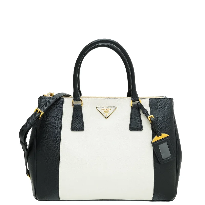  Classic And Modern Handbags Now More AffordableFashion Deal Prada Saffiano Bicolor Lux Galleria Tote Large Bag